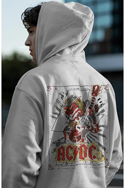 SEVBANO AC DC Rock Metal Music Group Hanorac cu glugă premium, unisex, suprad...
