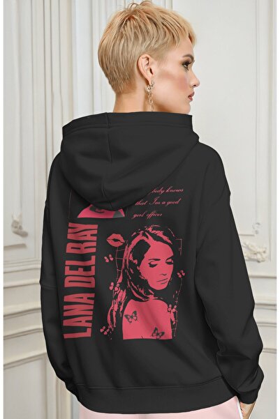 SEVBANO Lana Del Rey Singer Back Printed Unisex Oversize Premium Hoodie