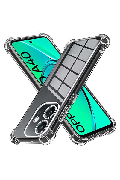 Techsuit Husă pentru OPPO A40 4G, din silicon transparent, rezistentă la șocu...