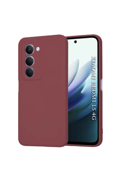 Techsuit Case for Xiaomi Redmi 15 5G, SoftFlex, burgundy - burgundy