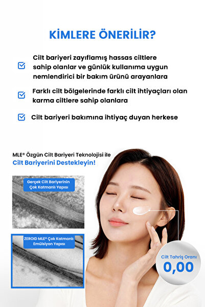 zeroid Hassas Cilt Bariyerini Destekleyen ve Yoğun Nem Desteğiyle Rahatlatan Krem Soothing Cream