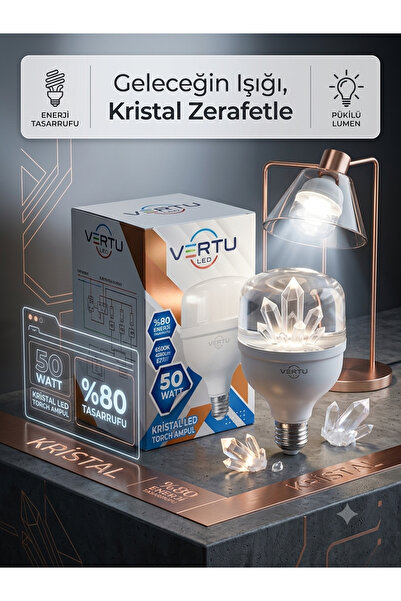 vertu Kristal led torch ampul