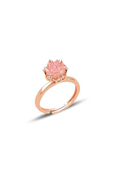 Söğütlü Silver 925 Ayar Gümüş Rose Kaplama Ayarlanabilir Üç Boyutlu Küme Pemb...