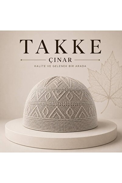 Takke ®Çınar Premium Örme Erkek Namaz Takkesi