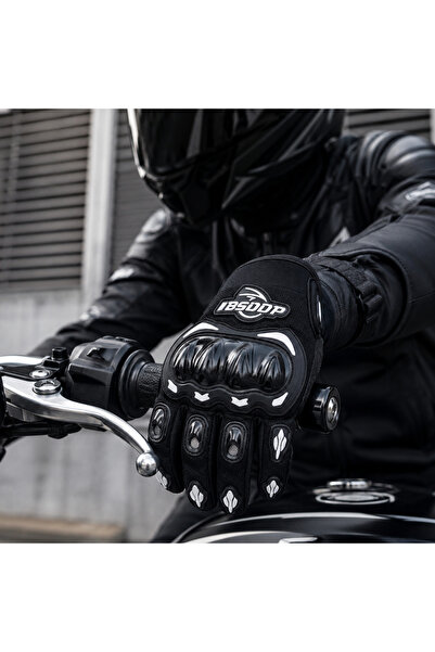 Buldug Unisex Motorcycle Gloves Full Finger Hard Knuckle Protected