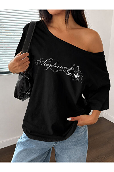 Flood Of Style T-Shirt - Μαύρο - Χαλαρό