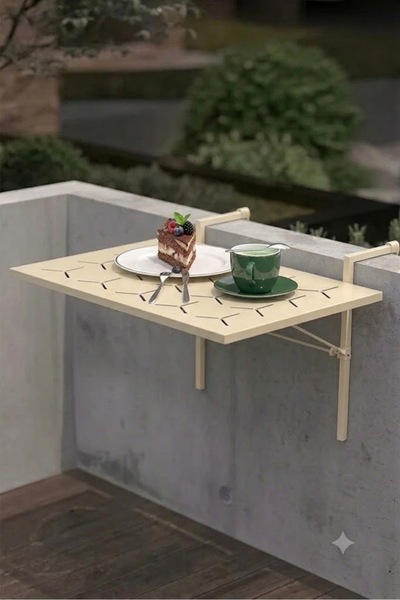 Retodesign Retohome Krem Balkon Masası