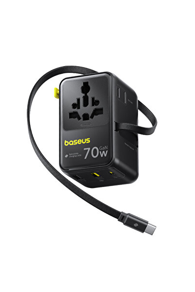 Baseus Adaptor priza universal Baseus, incarcare rapida, negru