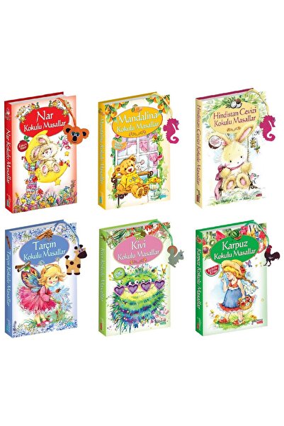 Yakamoz Yayınları Ilkokul Çocuklar Için Kokulu Masallar 6 Kitap Set (Nar, Man...