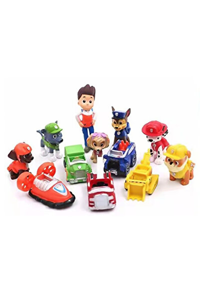 choice2 Bandai A 12Pcs Anime Paw Patrols Figures Pawed Canina Cartoon PVC Mod...
