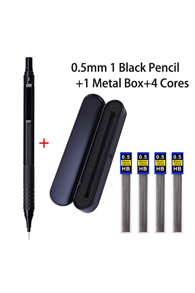 Choice1 قلم رصاص ميكانيكي معدني JOMPENS أسود 0.5 مم مع خرطوشة 0.7/0.9/0.3 مم،...