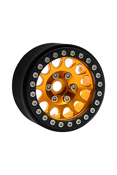 Choice27 1pcs Golden Metal 1.9 Beadlock Wheel Rim Hub for 1/10 Hsp Redcat Rc4...