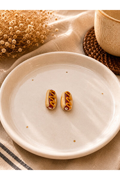 ADAMODART خرز هوت دوج مصنوع يدويًا من زجاج مورانو (قطعتان)