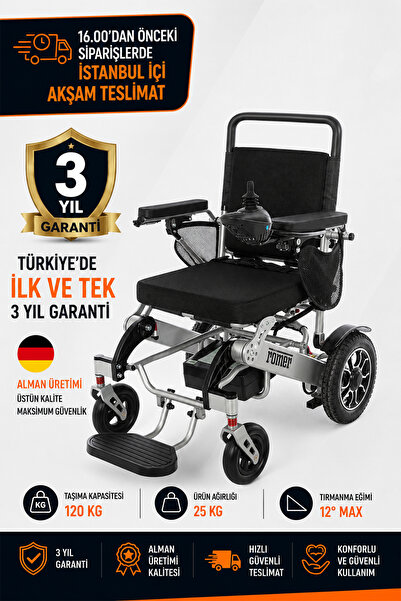 Römer R110 Lityum Hafif Akülü Tekerlekli Sandalye – Kompakt ve Taşınabilir Ta...