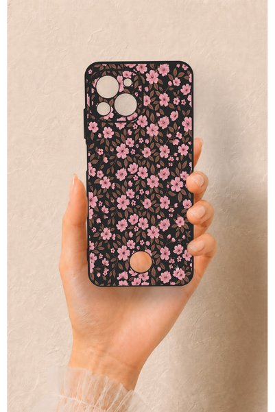 Vip Case حافظة سيليكون صغيرة متوافقة مع هاتف Reeder S23 Pro Max بنمط زهرة وردية