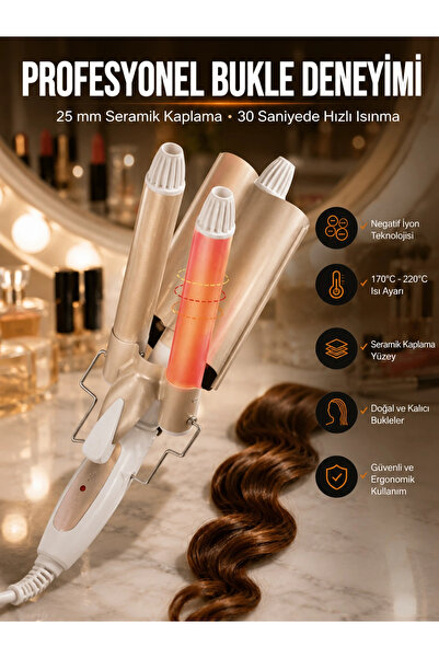 Generic Brand Wag Tongs Negative Ion Technology Heat Adjustable Curling Iron