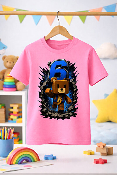 Zeycem Store تي شيرت سوبر بير أدفنتشر سوبر بير 6 مطبوع للأطفال من الجنسين