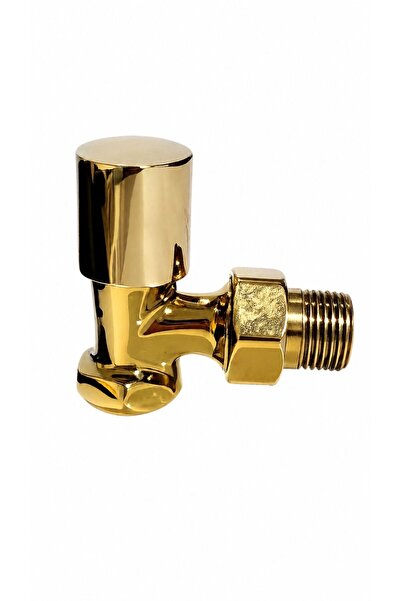 EDP Premium Radyatör Havlupan Vanası Köşe Tip 1/2'' Gold ( Altın )