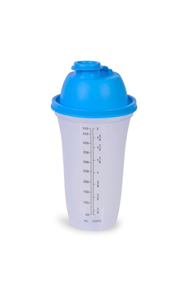 zola Shaker din plastic, Zola ® cu capac albastru, gradat, 500 ml
