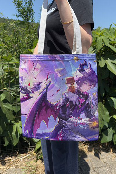 ZipZap Durin Genshin Impact V4 Double-Sided Canvas Print Tote Bag Anime Bag