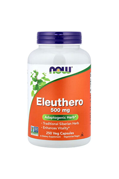 Now Foods Herbs, Eleuthero (Eleutherococcus senticosus) 500 mg, Adaptogenic H...