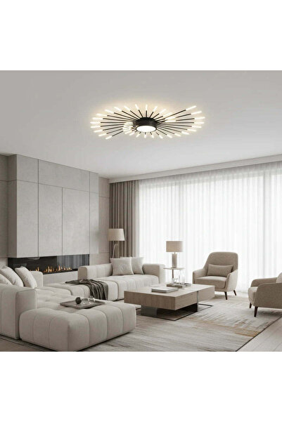 OEM Lustra LED KALESA Grande, Lumina Neutra 4000K, 28W, Alb, Metal si Acril