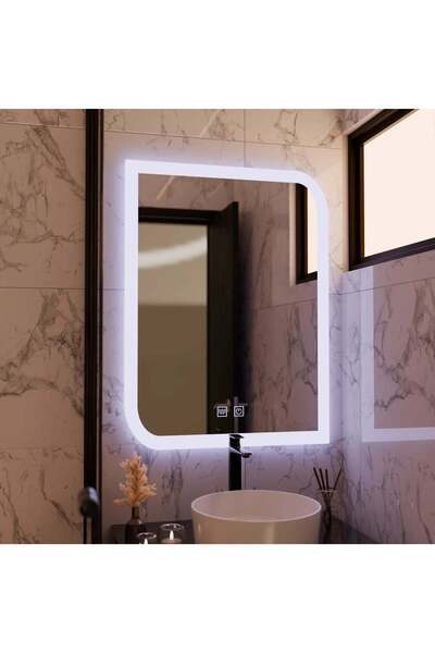 OEM Oglinda LED CLARIVO Dreptunghiulara, 14W, 60X80cm, Touch, Sistem Dezaburire