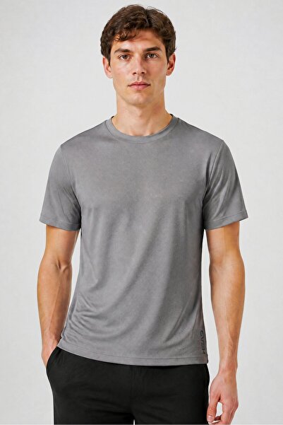 Head Men Classic Fit Short Sleeve Training T-Shirt, Grey