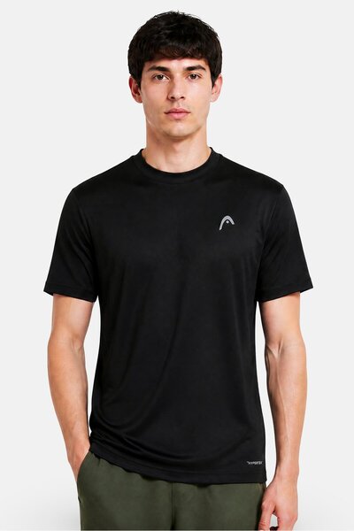 Head Men Sportswear Fit Short Sleeve Running T-Shirt, Black