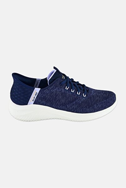 SKECHERS Women Ultra Flex 3,0 Lace Up Running Shoes, Navy Blue