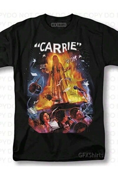 9TAY Carrie Shirt Horror Movie Classic Retro Vintage Graphic Design T-Shirt (2)