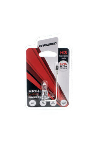 CarGuard Λάμπα αλογόνου H3 55W, +30% ένταση –