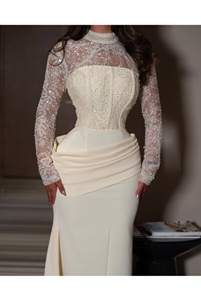 GORI FASHION فستان سهره باربي دانتيل فاخر