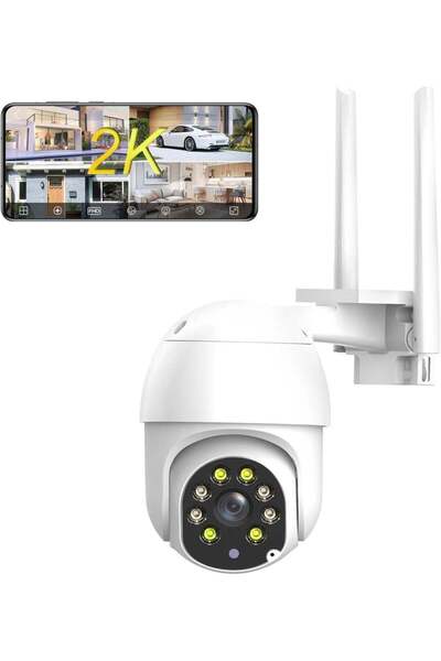 Jortan 3MP WiFi Outdoor PTZ Security Camera | 360° Pan Tilt Wireless CCTV Cam...