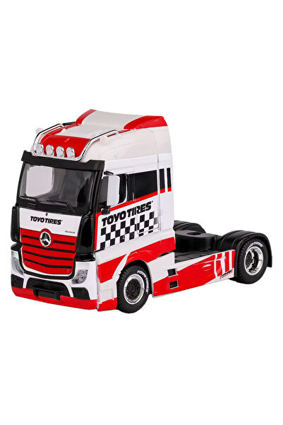 BBURAGO Sigilat- Mercedes-Benz Actros 2 Gigaspace 2016 Alb cu Rosu- Scara 1:4...