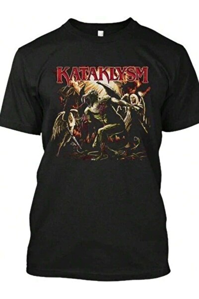 9JY جديد! تي شيرت شعبي من Kataklysm Canada Melodic Death Music Retro Art Logo...