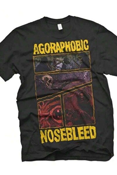 4Car تي شيرت Agoraphobic Nosebleed Dark Comic مستورد من الولايات المتحدة رسمي...