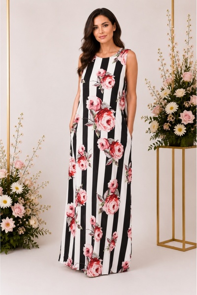 OEM Rochie de vara,model lung, culoare multicolor