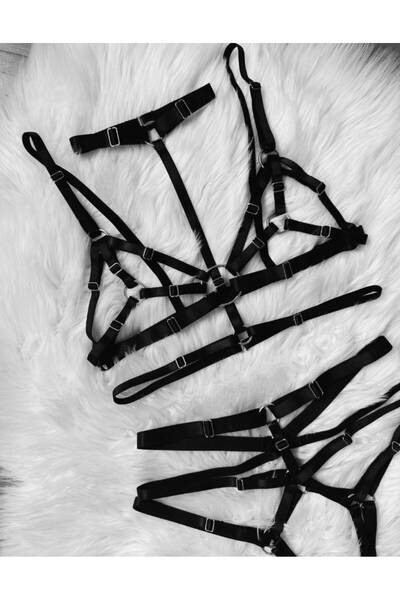 Sandrada SD Set lenjerie intima Negru pentru Femei – Bretele Ajustabile