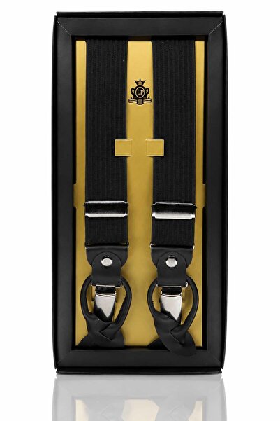 Kravatkolik Suspenders - Black - Jacquard