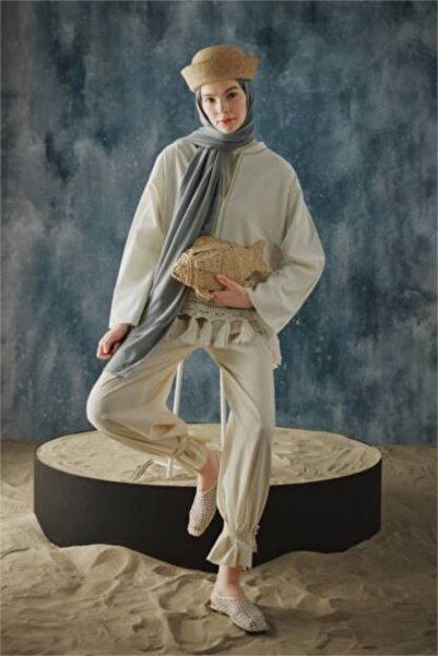 DeFacto Fresh Scarfs X Premium Tile Linen Shawl I1758Ax26Sm