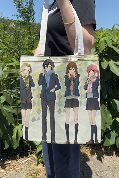 ZipZap Horimiya V3 Summer Winter Double-Sided Canvas Print Tote Bag Anime Bag