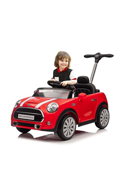 Colorland Mini Cooper Battery-Operated Ride-On Car, Red