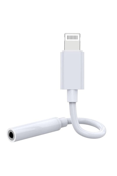 Velaris Adaptor audio Lightning la jack de 3,5 mm, alb, compact, construcție ...