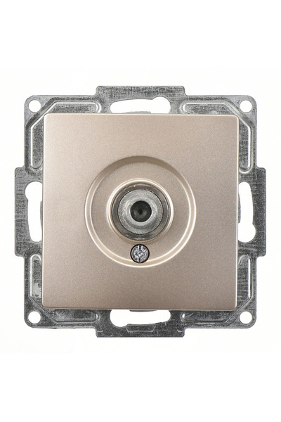 Generic Brand 1 Piece Günsan Visage Ambiance Metallic Beige Tv Socket F Con F...