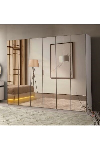 AYDINEV AMOZON MDF MODÜLER 6 KAPILI DOLAP (2+2+2)