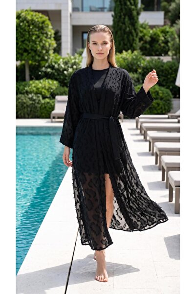 new ats Hidžab kimono i kaftan - Crna