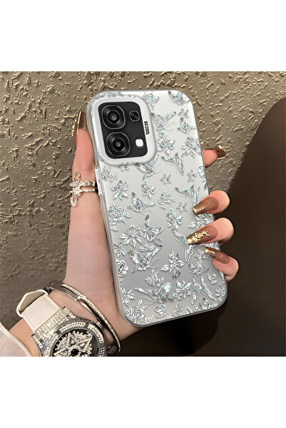 CASEVIBE Oppo A6 Pro 4G/5G Uyumlu Kelebek desenli şık telefon kılıfı, çarpışm...