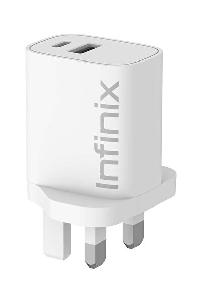 INFINIX Charger Kit XC20EU+XDC53 White, 20W Fast Charging, TPE, 3A Max - White