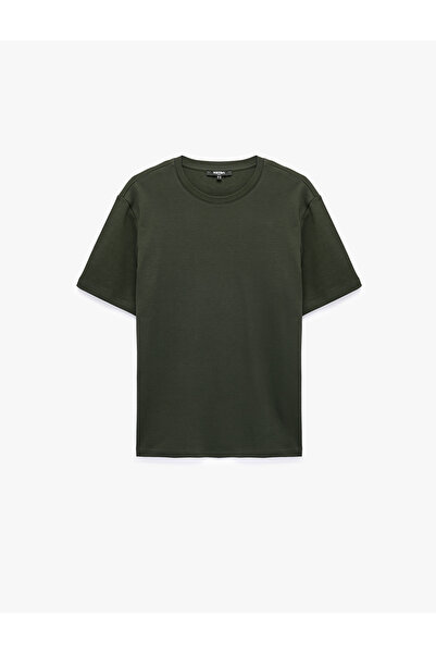 Koton Regular Fit Crew Neck Cotton Tok Fabric Short Sleeve Basic T-Shirt